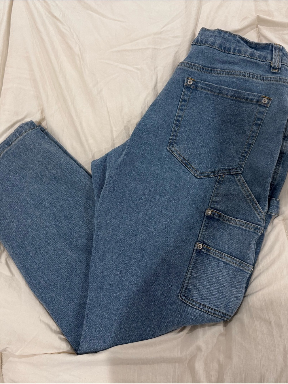 YoungLA Men’s Straight Carpenter Jeans - Blue